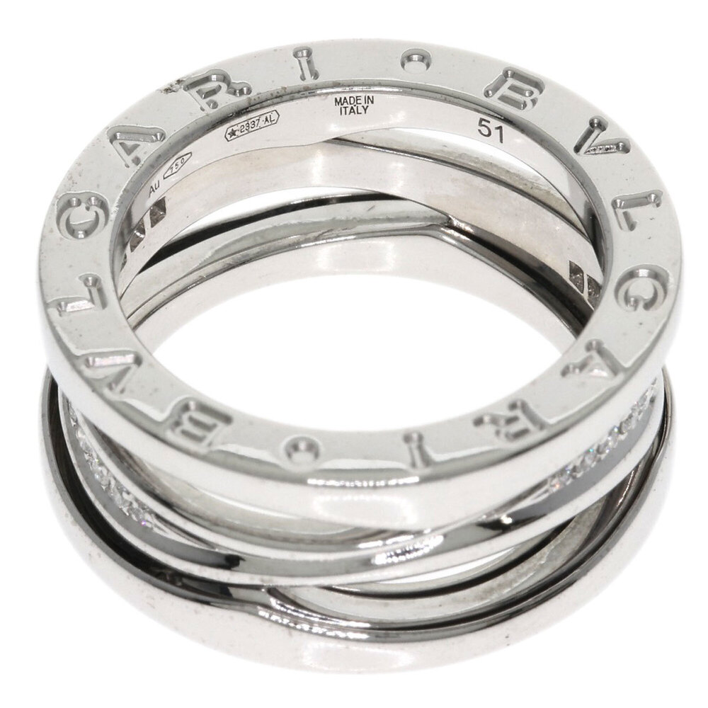 Bulgari B-zero1 Legend Diamond Ring #51, 18K White Gold, Women's BVLGARI - Picture 4 of 11